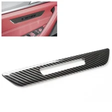 Carbon Fiber Print Driver Seat Memory Panel Cover Fits 17-23 G30 G32 540i M5 F90