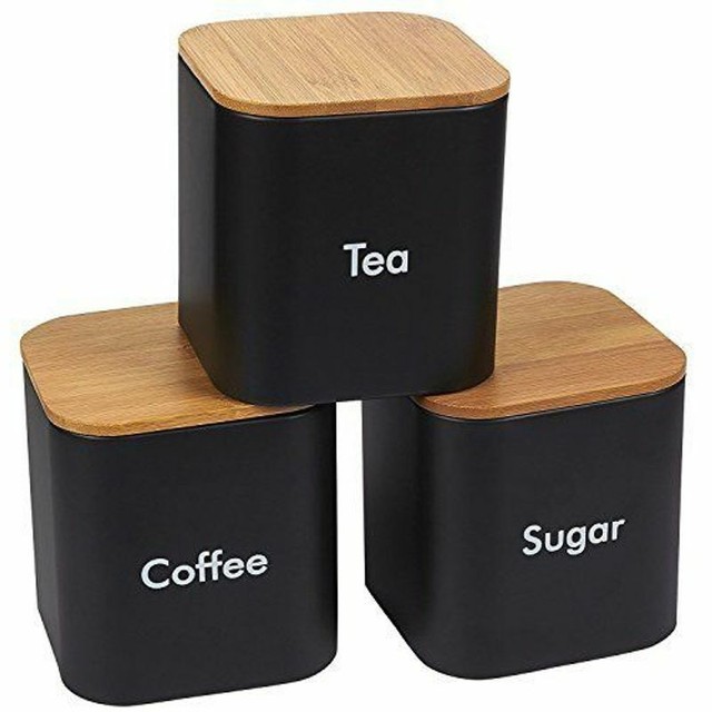 lemon tea coffee sugar canisters
