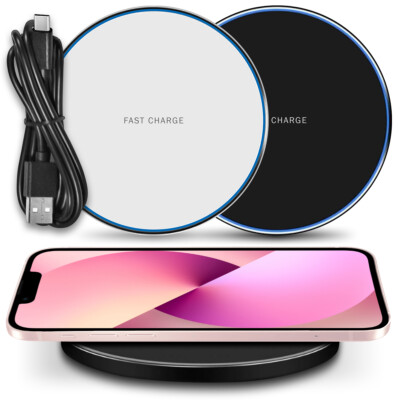 QI Charger Wireless 15W Ladestation für Apple iPhone 17 16e 16 Pro Max Ladegerät