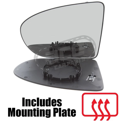 Fits Nissan Qashqai +2 J10 2007-2014 Heated Convex Mirror Glass Passenger Side