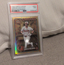 2024 Topps Chrome Update Radiating Rookies Jordan Westburg RR-27 Rookie PSA 9 O…