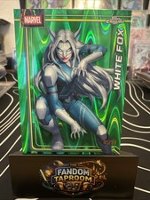 2026 Topps Chrome Marvel White Fox #196 Green Raywave Refractor /99