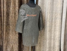 9mm Stainless Steel Chainmail Hauberk Medieval Armor for Costume