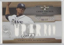 2014 Topps Triple Threads Relics Sepia 6/27 Chris Archer #TTR-CA1 7xr
