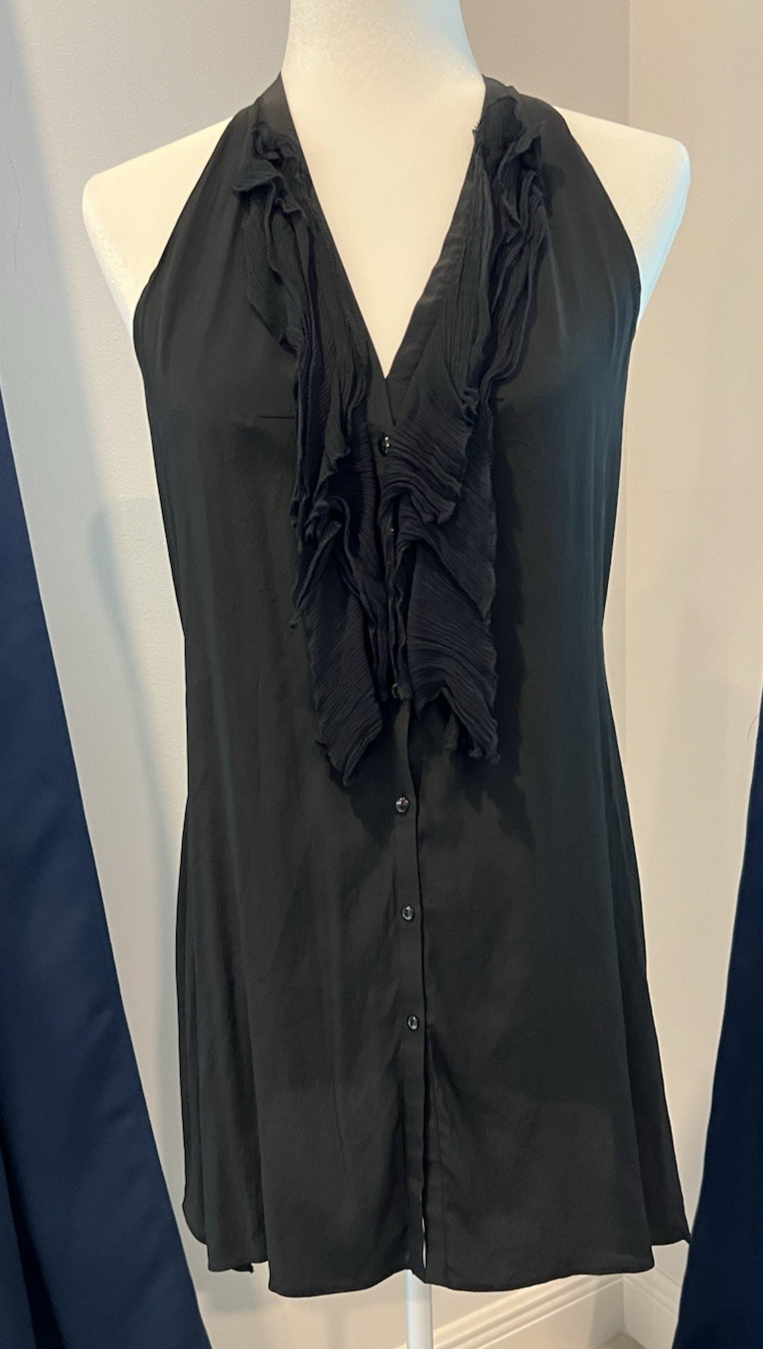 VINCE/Bergdorf Goodman Women’s Silk Blend Small Sleeveless Blouse Luxury CBK