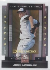 2008 Donruss Elite Extra Edition Status Gold Die-Cut 13/25 Josh Lindblom #58 9gj