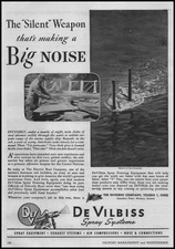 1944 DeVilbiss Co. Toledo Ohio Spray Systems Photo US Submarine Vintage Print Ad