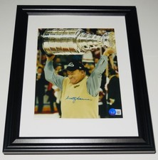 SCOTTY BOWMAN AUTOGRAPHED 8X10 COLOR PHOTO (FRAMED & MATTED) - BECKETT COA!