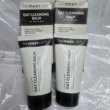 2 X The INKEY List Oat Cleansing Balm 50ml Dissolves Makeup Gentle Cleanser New