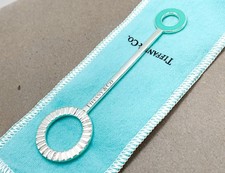Tiffany & Co. Baby Bubble Wand Blower Blue Enamel Sterling Silver