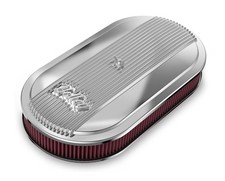 Holley 120-401 Vintage Series Oval Air Cleaner - Polished Holley 120-401 Vintage Series Oval Air Cleaner - Polished