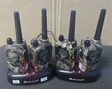 LOT OF 4 MIDLAND GXT X-TRA TALK GX1050G  W/CHARGER ( INV01- BINA001B )