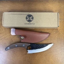 The Caveman Style Caveman Ultimo Knife New With Box Sheath Sharp