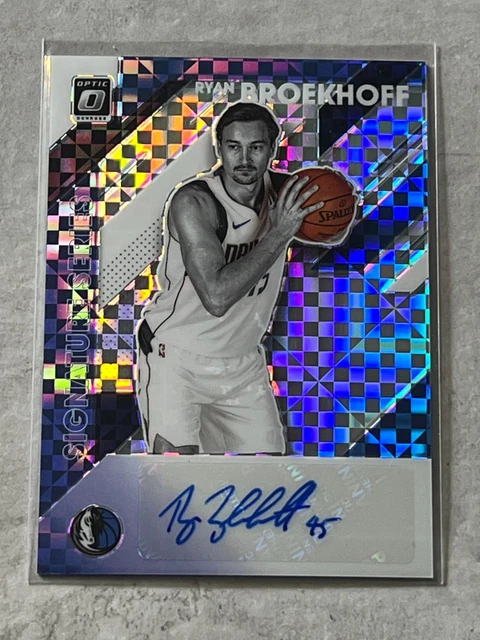 2019-20 Optic Ryan Broekhoff Signature Series Checkerboard Prizm 1/1 #SS-RBK