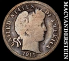 1915 Barber Dime- Silver- Scarce Better Date No Reserve #J6475