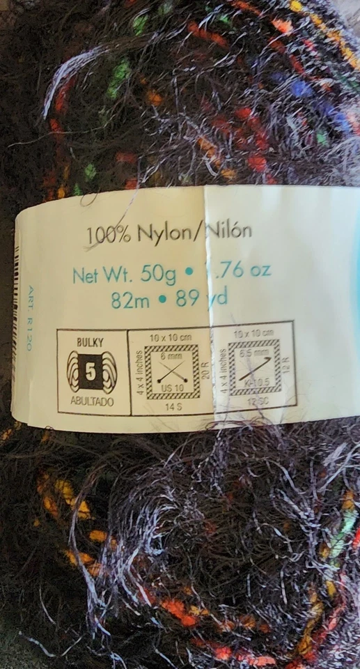 Moda Dea Vixen Soft Fur Yarn Licorice Whip #3980 Lot Of 2 Skeins Discontinued - Image 3 of 4