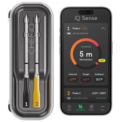 Sense | Smart Wireless Meat Thermometer | 2 Ultra-Thin Probes | Wifi Unlimited R