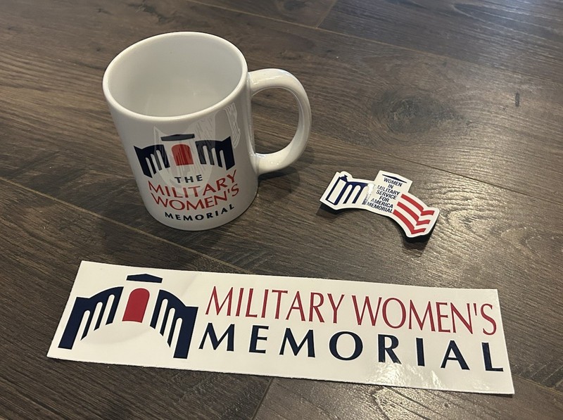 Women Military Service For American Memorial Coffee Mug, Sticker And Magnet