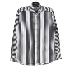 SUITSUPPLY Egyptian Cotton Blue Formal Striped Shirt Size 41 - 16