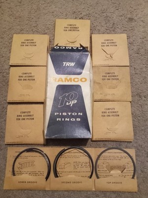 NOS TRW Ramco Piston Ring Set 7676M STD Bore 57-67 FORD Mercury 352 V8.