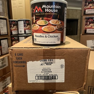 Mountain House Noodles & Chicken Freeze Dried 1 Case of  6 - 23.6oz Cans