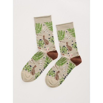 Seasalt Women's Bamboo Arty Socks - Fern Hare Aran - UK 4-7 - BNWT