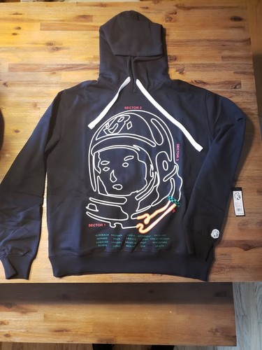 Billionaire Boys Club Hoodie Sweatshirt Mens S Black Astronaut Space BBC