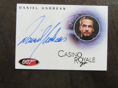 Authentic Signed Autograph James Bond 007 Card A96 Daniel Andreas COA