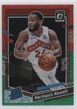 2023-24 Donruss Optic Rated Rookie Choice Red & Green Prizm Markquis Nowell 18ci