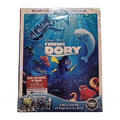 Disney Pixar Finding Dory Blu-Ray + DVD + Digital HD includes ACTIVITY BOOK