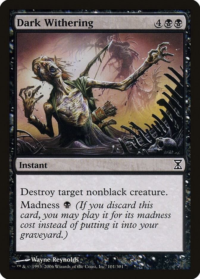 Dark Withering 101 C Time Spiral Magic: The Gathering NM/M