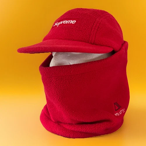 Cagoule Supreme Polartec Bord ROUGE taille unique ! Série 200 F/W 2022
