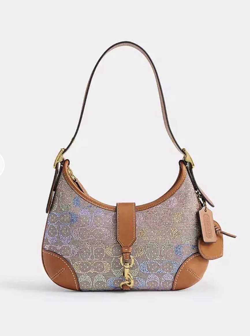 Coach LIMITED EDITION Rainbow Crystal Hamptons Hobo Bag 🌸🌈✨🌈🌸✨ NWT image 4