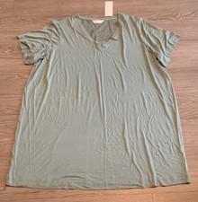 BNWT M&S Women/Ladies Smokey Green Soft Embroidery Night Dresses Size 2XL