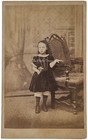 CDV SALISBURY PRETTY GIRL IN VELVET DRESS WILTSHIRE PHOTO ANTIQUE BY ROGERS