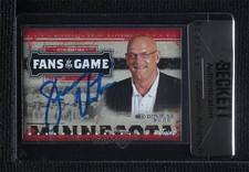 BAS 2005 Donruss Fans the Game Jesse Ventura #FG-1 Seal of Authenticity Auto 3c7