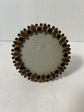 Small Photo Frame With Beads Around It.