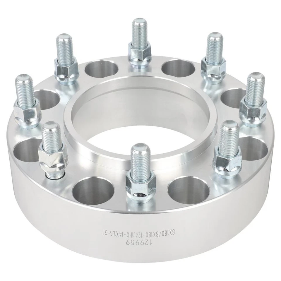 2 Pcs Front Hubcentric Wheel Spacers 8x180 2" For GMC Sierra 2500 HD 2011-2025 Foto 3 de 4