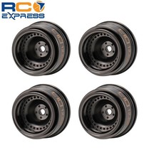 Hot Racing Axial Scx30 4mm Offset Black Chrome Brass 12.5g Wheels 4 Sxty916h01