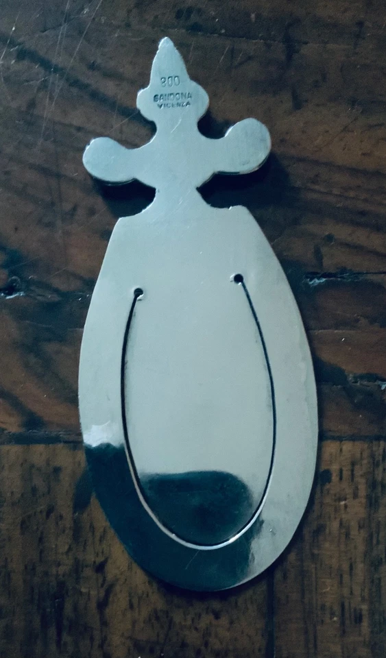 segnalibro ARGENTO 800 ,  Argentiere Sandona Vicenza - Immagine 2 di 4