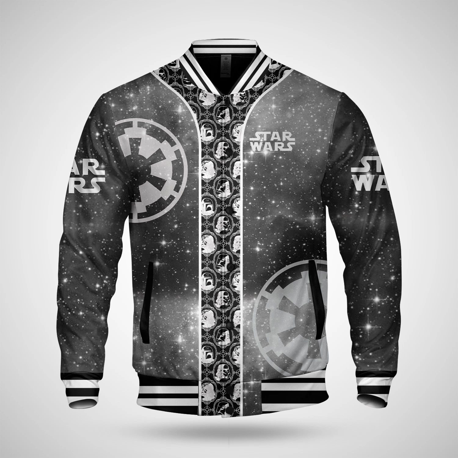 Star Wars Millennium Falcon Galaxy's Edge Spaceship Baseball Jacket