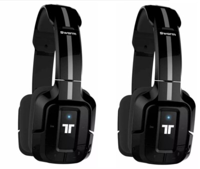 NEW 2-Pk Tritton Wireless Swarm Headset Bluetooth Headphones iPhone PC Gaming