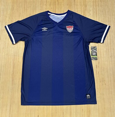 Umbro Soccer Jersey (USA) Comfort Control Navy Blue Men s Size XLarge