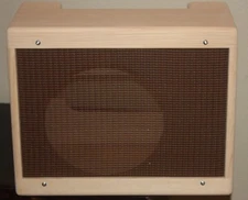 rawcabs 1x12 unfinished pine 5E3 combo cabinet with grill fabric installed