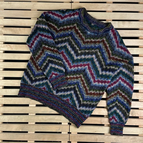 Mens Sweater Vintage Missoni Multicolor 