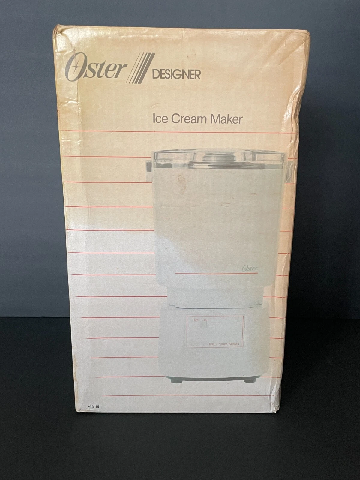 Vintage 1985 Oster Designer Ice Cream Maker #768-18 – New Old Stock – Sealed
Opens in a new window o