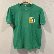 Vintage Green 1987 la no che camp florida council shirt