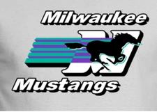 Milwaukee Mustangs 1994-2001 AFL Arena Football Mens Polo XS-6X, LT-4XLT New