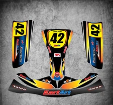 XTR 14 KART ART sticker kit SUNRISE STYLE decals sticker kit