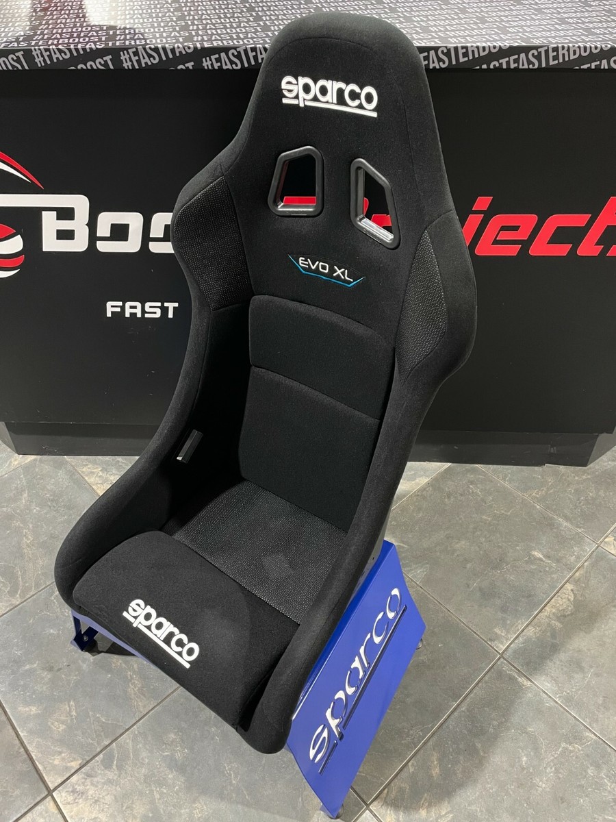 Sparco Evo XL QRT Fiberglass Black Competition Racing Seat 38